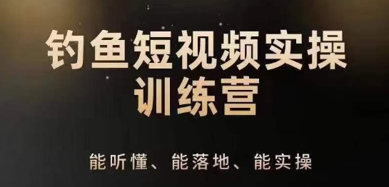 0基础学习钓鱼短视频系统运营实操技巧，钓鱼再到系统性讲解定位ip策划技巧-网创先锋