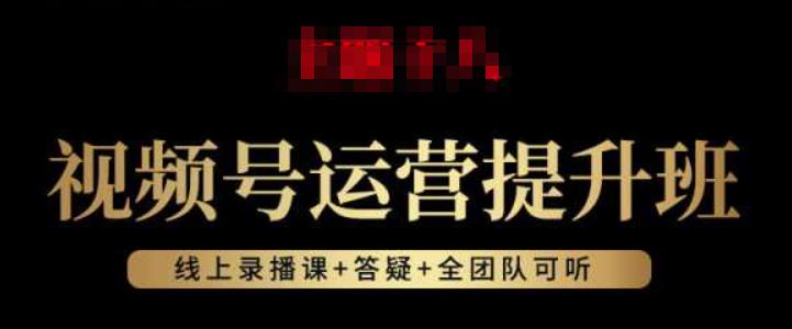 视频号运营提升班：视频号起号逻辑，视频号选品技巧及带货-网创先锋