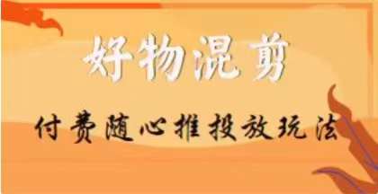 【万三】好物混剪付费随心推投放玩法，随心投放小课抖音教程-网创先锋