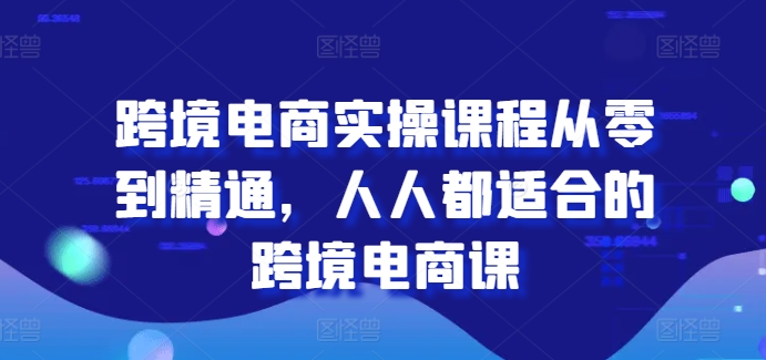 跨境电商实操课程从零到精通，人人都适合的跨境电商课-网创先锋