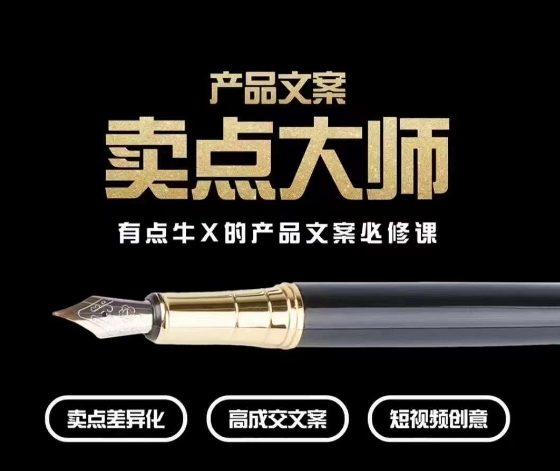产品文案【卖点大师】高转化电商，有点牛X的产品文案必修课-网创先锋