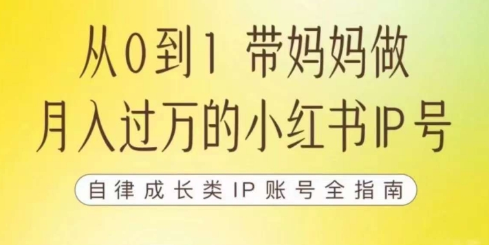 100天小红书训练营【7期】，带你做自媒体博主，每月多赚四位数，自律成长IP账号全指南-网创先锋