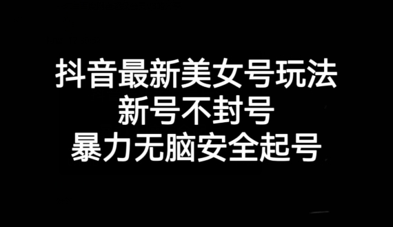 抖音最新美女号玩法，新号不封号，暴力无脑安全起号【揭秘】-网创先锋