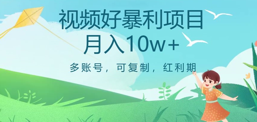 视频号暴利项目，多账号，可复制，红利期，月入10w+【揭秘】-网创先锋