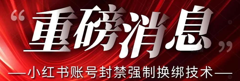 【最新】小红书账号封禁强制换绑技术可日赚300-网创先锋