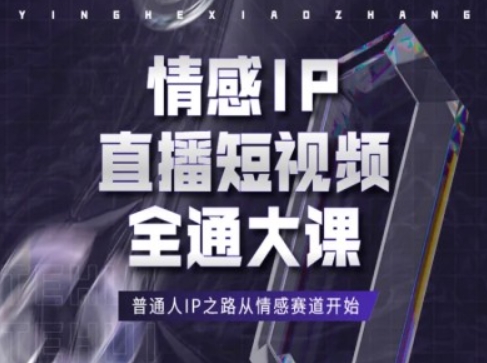 情感IP直播短视频全通大课，普通人IP之路从情感赛道开始-网创先锋