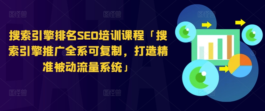搜索引擎排名SEO培训课程「搜索引擎推广全系可复制，打造精准被动流量系统」-网创先锋