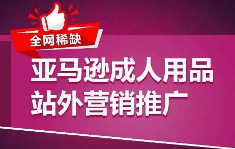 全网稀缺！亚马逊成人用品站外营销推广，​教你引爆站外流量，开启爆单模式-网创先锋