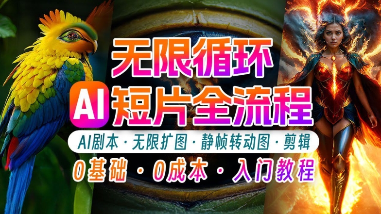 AI剪辑无限循环画面：新手轻松月入上万的秘技【揭秘】-网创先锋