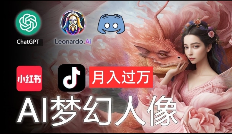 AI摄影梦幻人像：零基础也能月入过万的秘密【揭秘】-网创先锋