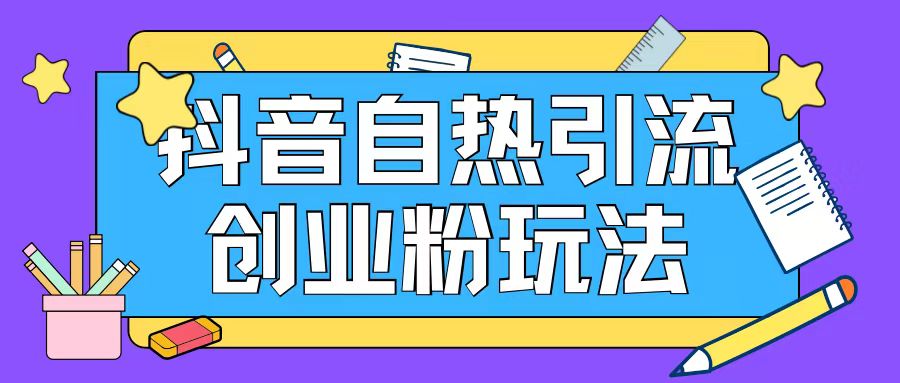 抖音引流创业粉自热玩法日引200+精准粉-网创先锋