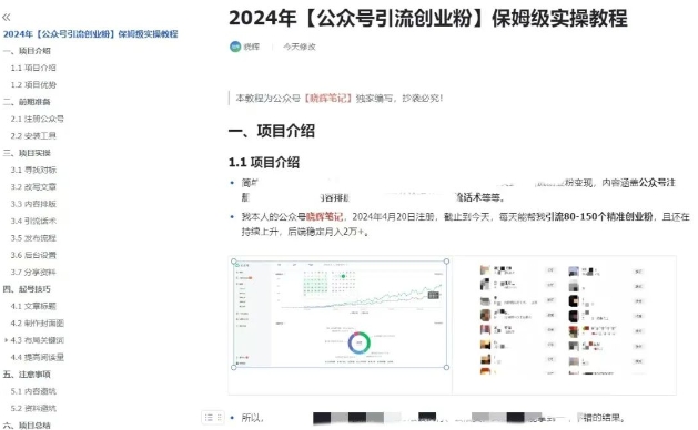 公众号引流创业粉，学会这个方法，你也能月入30000+ (陪跑项目)-网创先锋