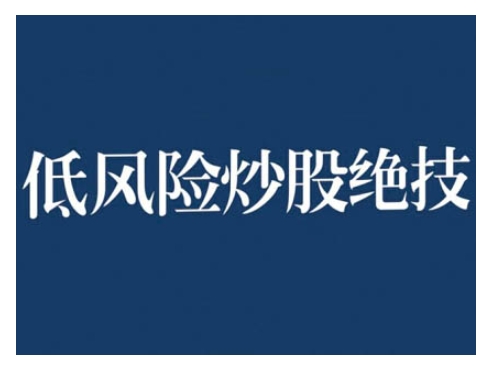 2024低风险股票实操营，低风险，高回报-网创先锋