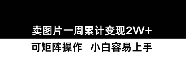 小红书【卖图片】一周累计变现2W+小白易上手-网创先锋