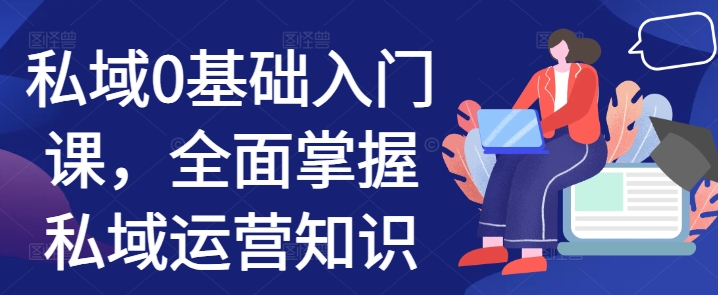 私域0基础入门课，全面掌握私域运营知识-网创先锋