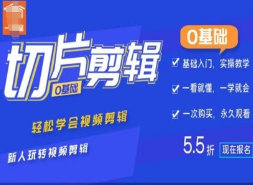 0基础IP切片剪辑，轻松学会视频剪辑，新人玩转视频剪辑-网创先锋