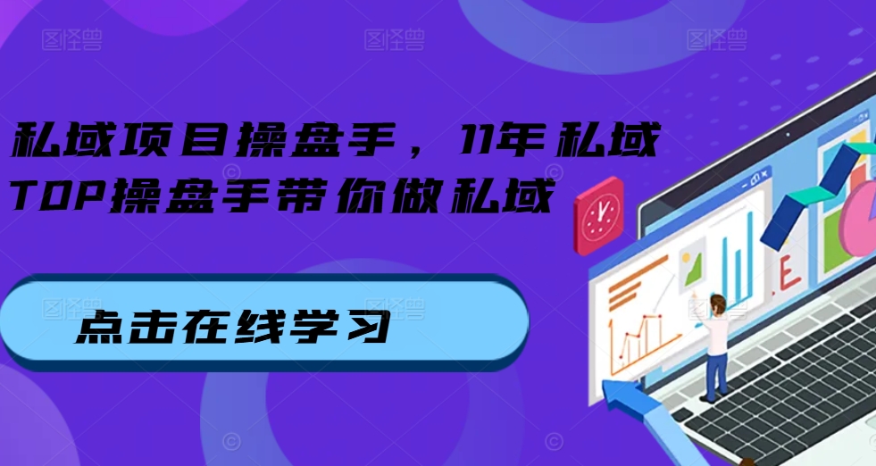 私域项目操盘手，11年私域TOP操盘手带你做私域-网创先锋