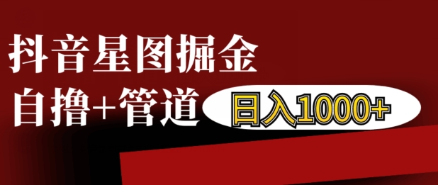 抖音星图掘金自撸，可以管道也可以自营，日入1k【揭秘】-网创先锋