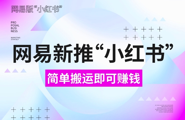 网易官方新推“小红书”，搬运即有收益，新手小白千万别错过(附详细教程)【揭秘】-网创先锋