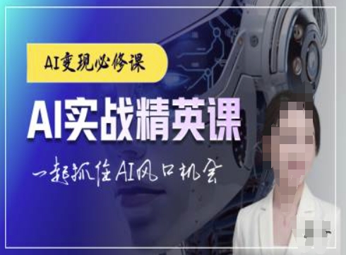 AI实战精英课，chatgptAI实战教程，一起抓住AI风口的机会-网创先锋