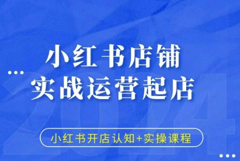 小红书店铺实战运营起店，小红书开店认知+实操课程-网创先锋