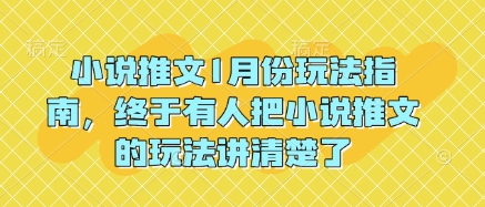 小说推文1月份玩法指南，终于有人把小说推文的玩法讲清楚了!-网创先锋