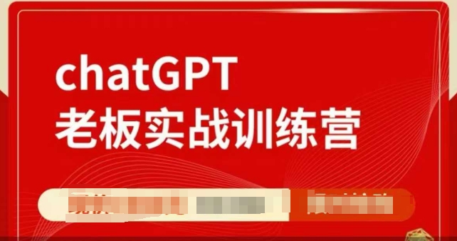 ChatGPT老板实战训练营，用GPT带飞，一人顶一个团队-网创先锋