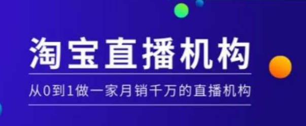 淘宝直播运营实操课【MCN机构】，从0到1做一家月销千万的直播机构-网创先锋