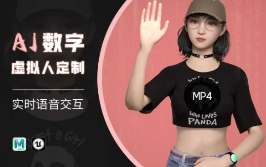 Ai数字人虚拟(智能体)实时语音交互特训营，​自行定制超写实角色AI数字人交互技术-网创先锋