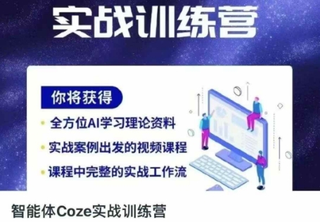 智能体Coze实战训练营，掌握新时代效率工具，让你人生即刻开挂-网创先锋