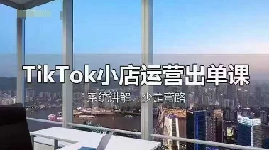 TikTok小店运营出单课，从开店选品、运营出单、发货回款，进行全流程讲解-网创先锋