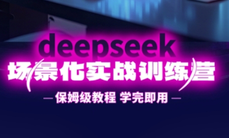 DeepSeek场景化实战训练营，保姆级教程，学完即用，手把手教你用DeepSeek提升效率-网创先锋