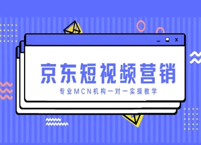 京东短视频营销项目，专业MCN机构一对一实操教学-网创先锋