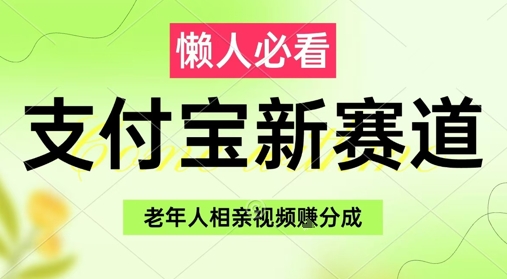 支付宝新赛道，利用老年人相亲视频，挣分成收益，轻松月入过W，操作简单-网创先锋