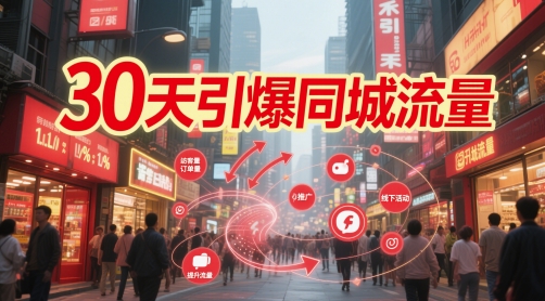 30天引爆同城流量：团购篇 认知篇 流量篇 来客篇 达人篇 老板人设IP篇 投流篇-网创先锋