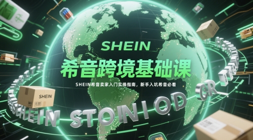 希音跨境基础课，SHEIN希音卖家入门实操指南，新手入坑希音必看-网创先锋