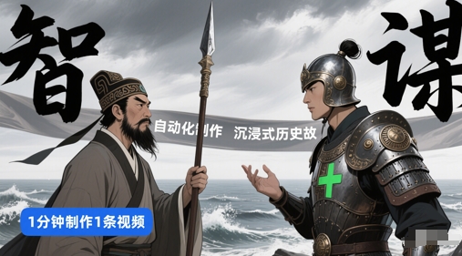 扣子工作流一键生成沉浸式历史故事，一天工作量，3分钟搞定-网创先锋