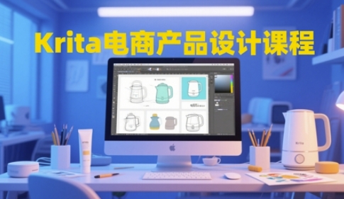 Krita电商产品设计课程，掌握从工具使用到创意落地的全链路设计能力-网创先锋