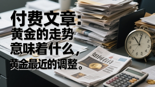 付费文章：黄金的走势意味着什么，如何看待黄金最近的调整-网创先锋