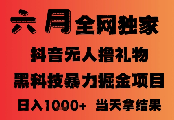 25年6月抖音无人直播最新暴力撸音浪掘金，小白可做，可批量矩阵放大，长期稳定日入1k+【揭秘】-网创先锋