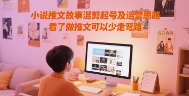 小说推文故事混剪起号及运营思路，看了做推文可以少走弯路-网创先锋