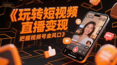 玩转短视频直播变现，把握视频号金风口-网创先锋