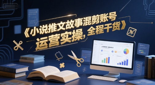 小说推文故事混剪账号运营实操，全程干货-网创先锋