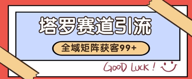 小红书某音塔罗赛道引流获客 自热矩阵日引200+【揭秘】-网创先锋