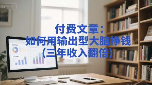 付费文章：如何用输出型大脑挣钱(三年收入翻倍)-网创先锋