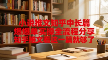 小说推文知乎中长篇爆单实操全流程分享，知乎推文看这一篇就够了-网创先锋