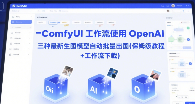 ComfyUI 工作流使用 OpenAI 三种最新生图模型自动批量出图(保姆级教程+工作流下载)-网创先锋