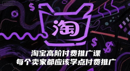 淘宝高阶付费推广课，每个卖家都应该学点付费推广-网创先锋