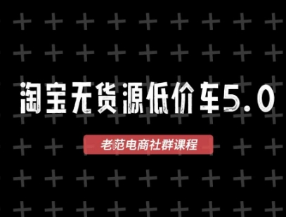 淘宝无货源2025VIP教程，​最新的淘宝无货源课程，1688代发，蓝海选品，零成本创业首选-网创先锋