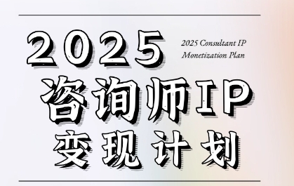 7天构建咨询师变现系统，2025咨询师IP变现计划训练营-网创先锋